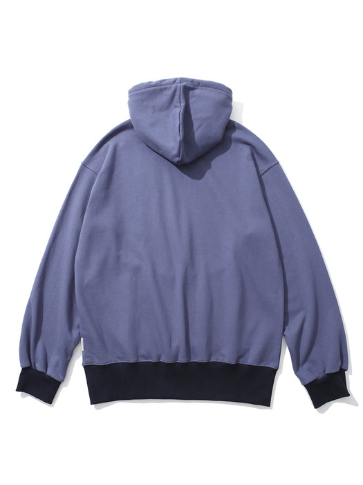 AFTER DOUBLE SWEAT HOODIE LAKE BLUE