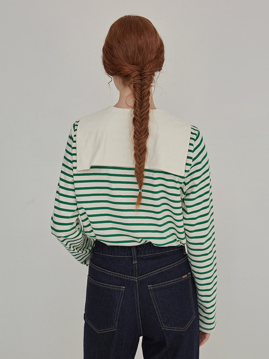 Sailor stripe top - Green