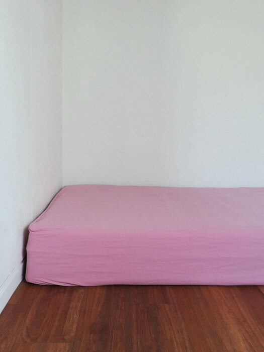 nude pink mattress cover 40수 워싱면 매트리스커버