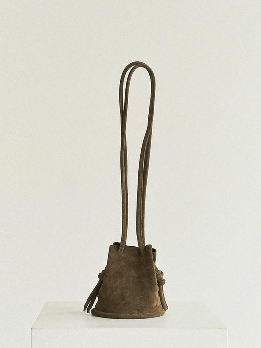 Mini Pipe bag - Suede Khaki