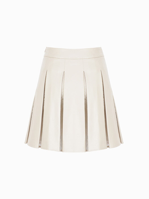 Camila Lace Leather Skirt