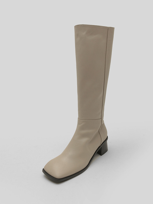 WIDE SQUARE LONG BOOTS [C1F03BE]