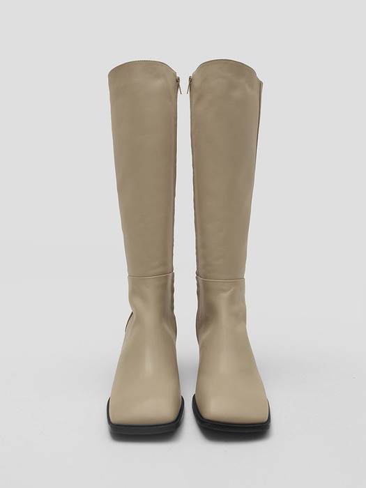 WIDE SQUARE LONG BOOTS [C1F03BE]