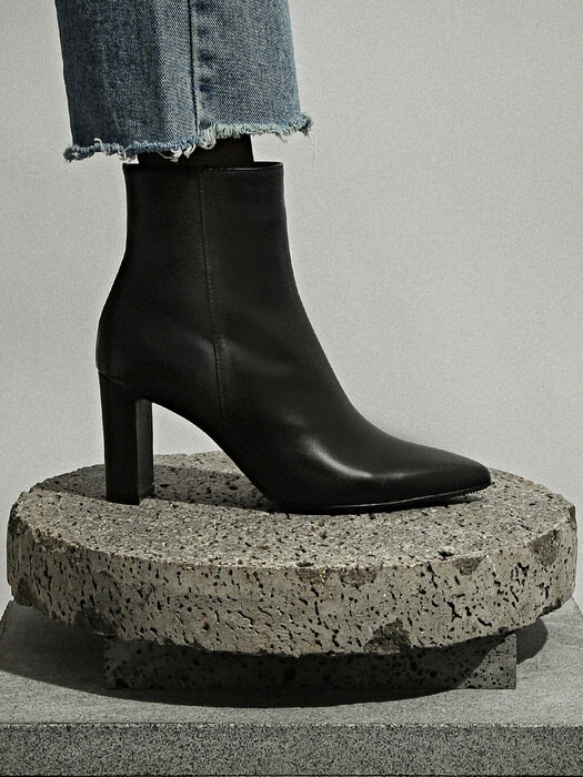 [리퍼브][255]1242 Dewellin Slim Ankle Boots-black