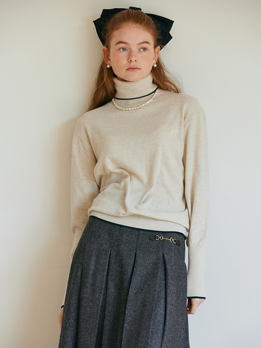 Merino Wool Knit Turtleneck_OAT