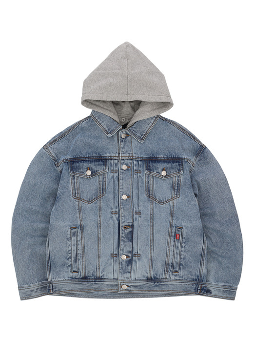 후드 데님 트러커 HOOD DENIM TRUCKER