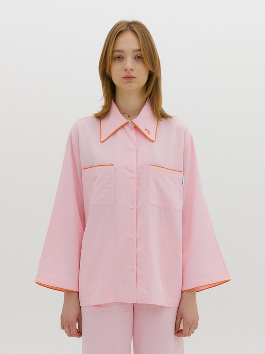 (Women) Essential PJ Shirts Light Pink