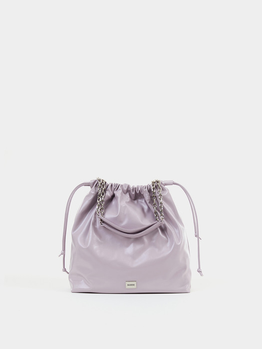 CH. TRAWSTRING BAG, PURPLE