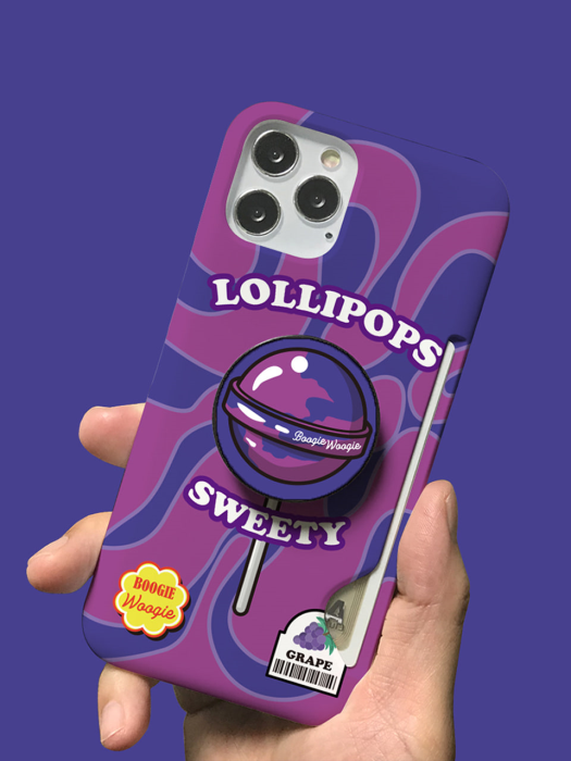 부기우기 슬림카드 케이스 - 롤리팝 그레이프(Lollipops Grape)