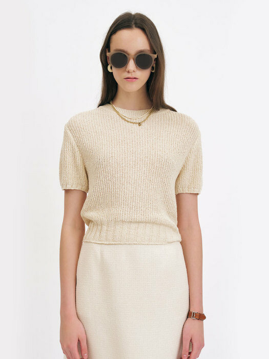 22 Summer_ Oatmeal Cotton Knit