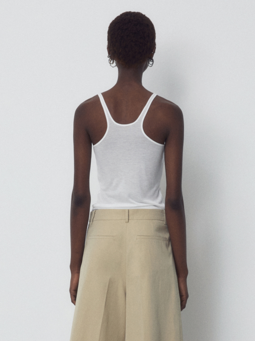 RACERBACK SLEEVELESS_WHITE