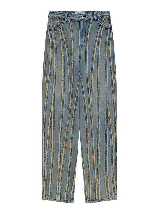 INCISED AND TWISTED DENIM / VINTAGE BLUE