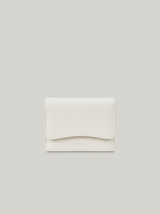 COLLINE ACCORDIAN CARD WALLET IN IVORY