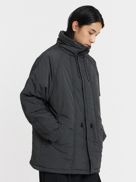 PADDED PARACHUTE JUMPER / CHARCOAL