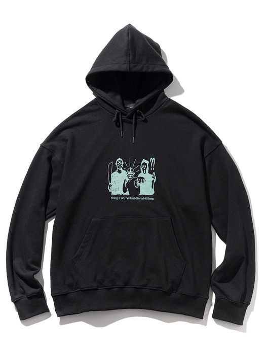 SERIAL KILLER OVERSIZED HOODIE MFTHD002-BK