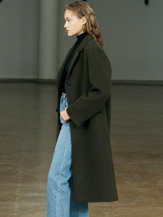 [Day-Wool] Single-breasted Wool Coat_2color