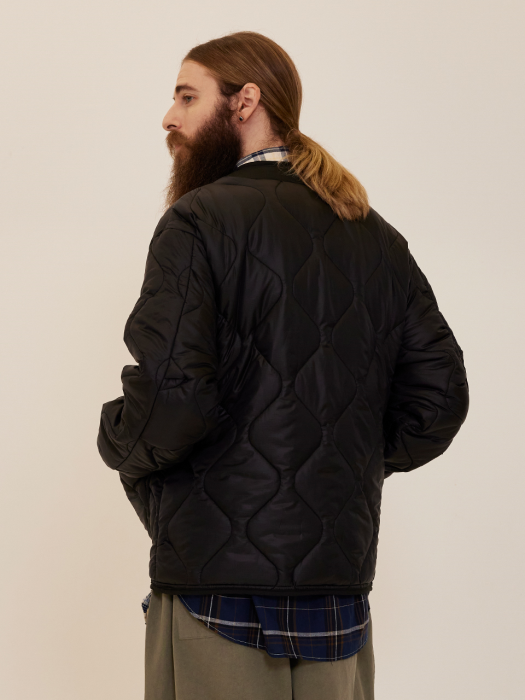 CB QUILTING OVERFIT JACKET (BLACK)