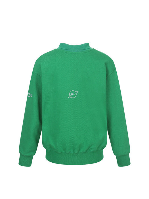  unisex polo sweatshirt_green