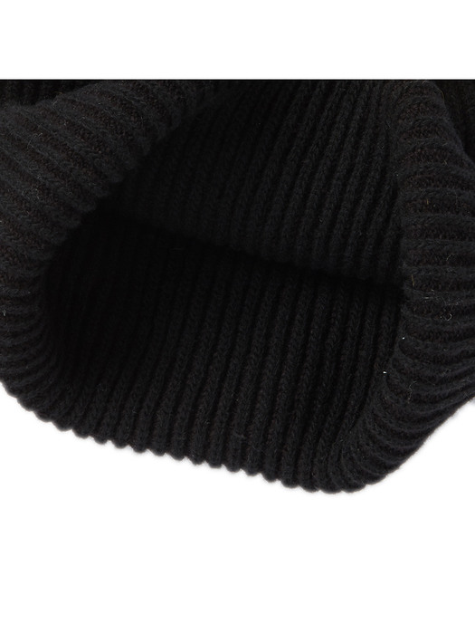 [COLLECTION LINE] N ARCHIVE HAUS LOGO WOOL BEANIE BLACK