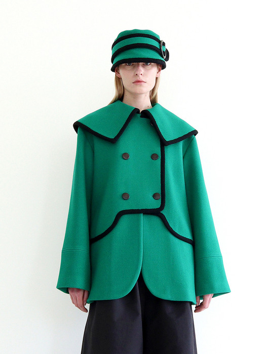 TILDA Wool Coat - Fern Green