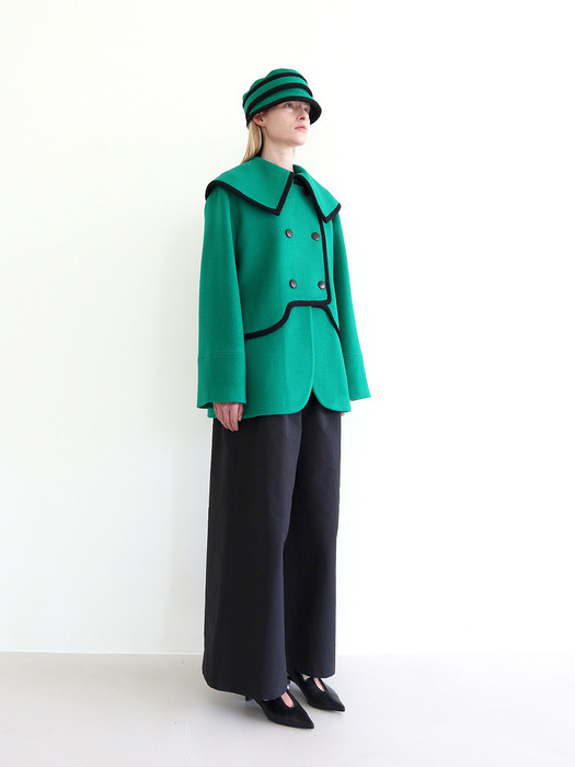 TILDA Wool Coat - Fern Green