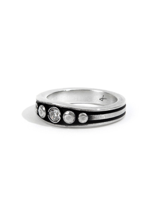 SEWN SWEN SILVER LEVEL-UP GEMSTONE RING