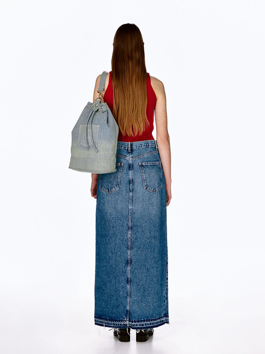 Yoko Bucket Bag (L)(denim)