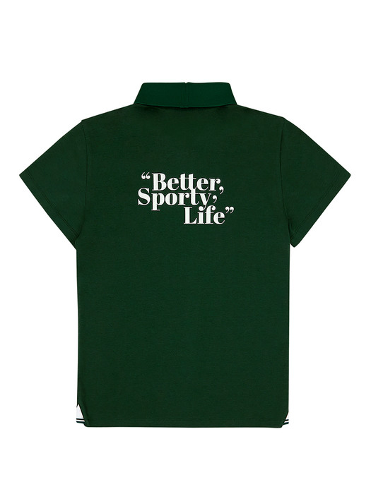 ESSENTIAL POLO TEE GREEN