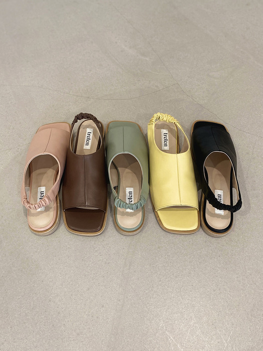 Squaretoe Flat Sandals_5 colours