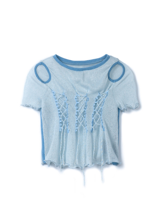 Cut-out Rope T-Shirt
