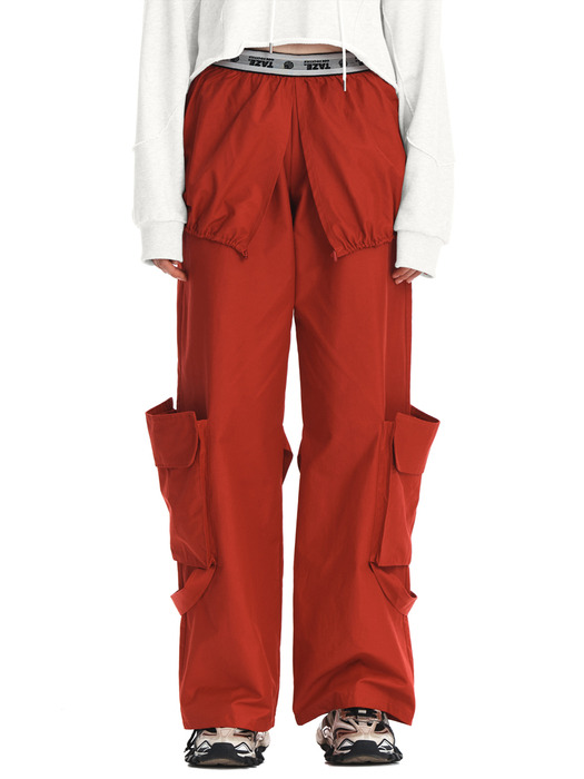 Vito Cargo Pants (Red)