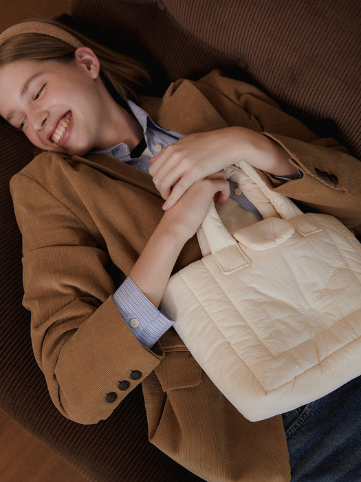 ANC PADDING TOTE BAG_IVORY