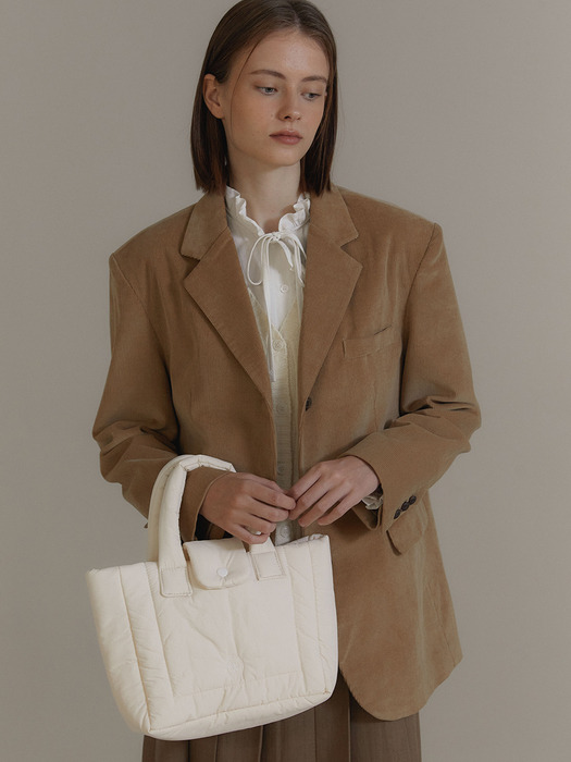 ANC PADDING TOTE BAG_IVORY