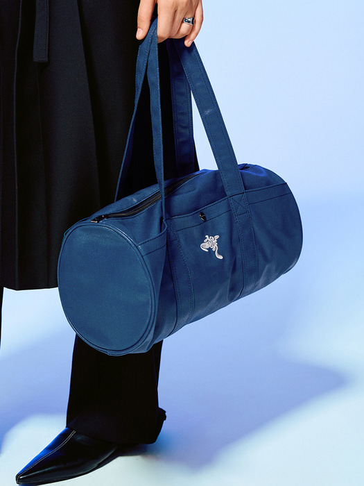 TWISTED SMALL LOGO DUFFLE BAG-NAVY