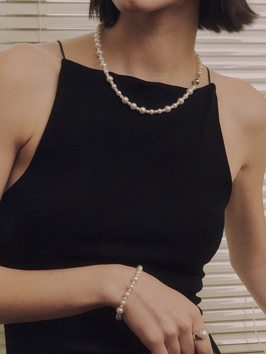 [3way] Pearl Mix Long Necklace