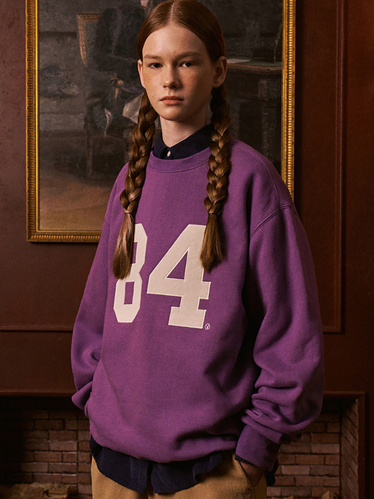 Vintage college sweatshirt_purple