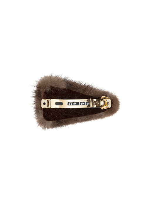 Iconic Mink Pin  - Brown