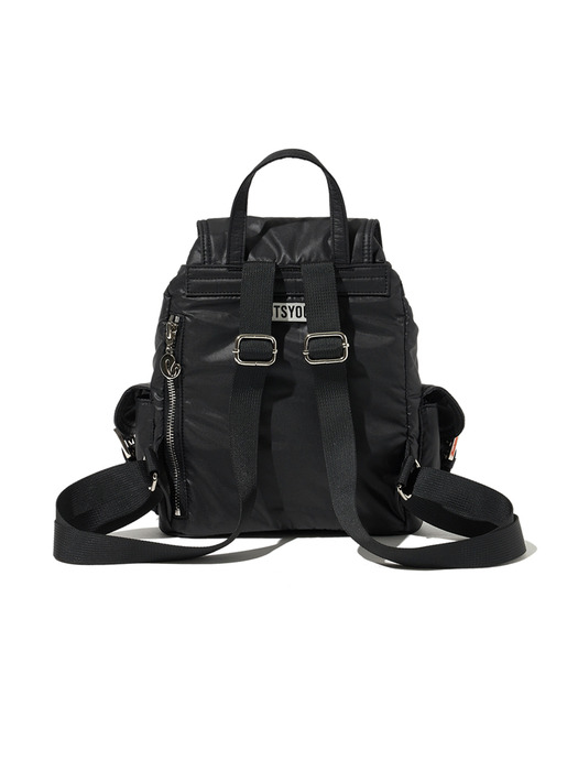 lotsyou_Nostalgia chubby Backpack Black