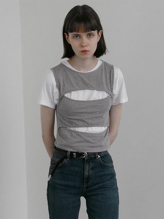 Two hole top(Gray)