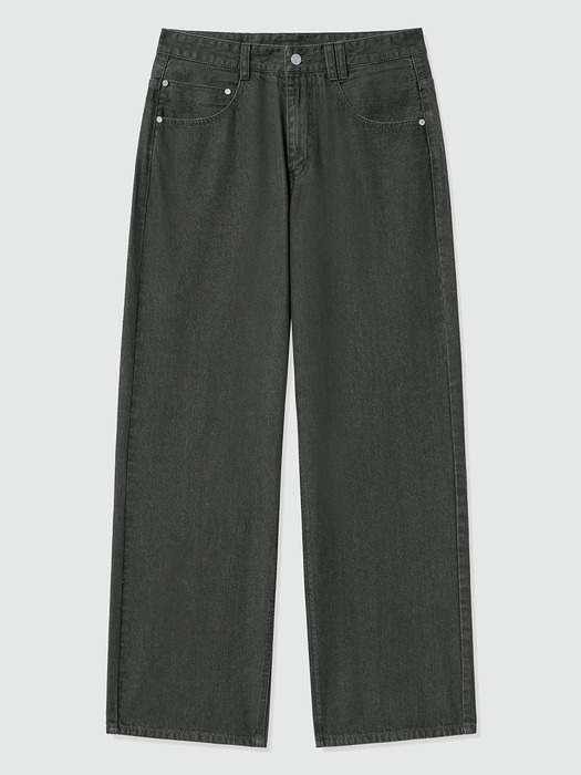 Mid Rise Wide Jeans DCPT027DKhaki
