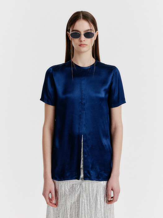 YES Side-button Top - Navy