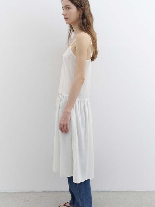 Sunday layered dress (white)