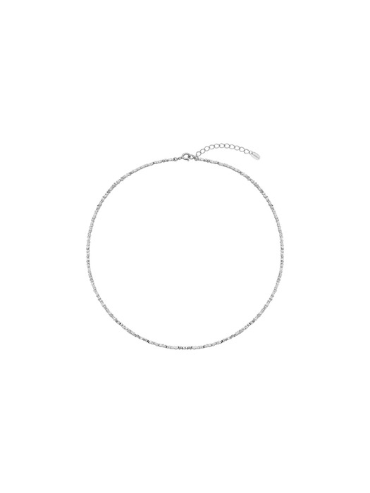 [Silver 925] Glitter Pebble Necklace