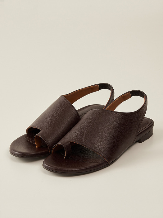 Eve Cut-Out Sandal_Crushed Brown