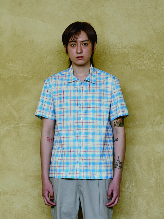 SUNSET COLLAR SHIRT_BLUE