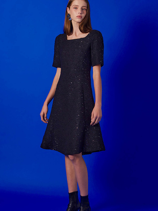 Sunir sequin tweed dress