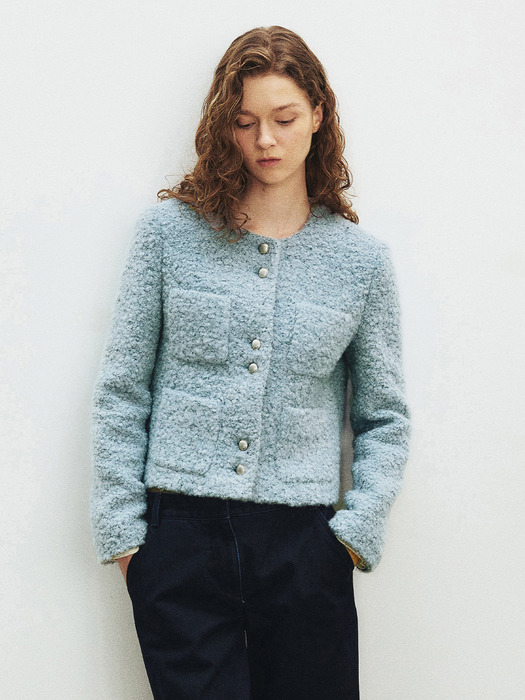 Wool Boucle Tweed Jacket KW4AJ3370_AM