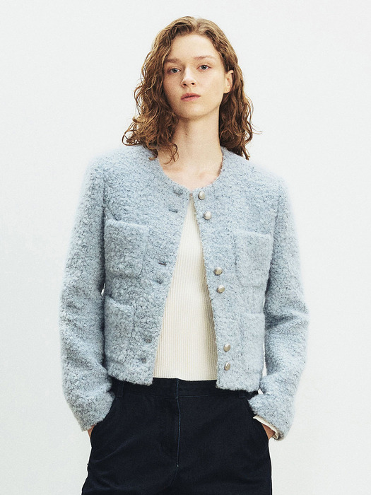 Wool Boucle Tweed Jacket KW4AJ3370_AM