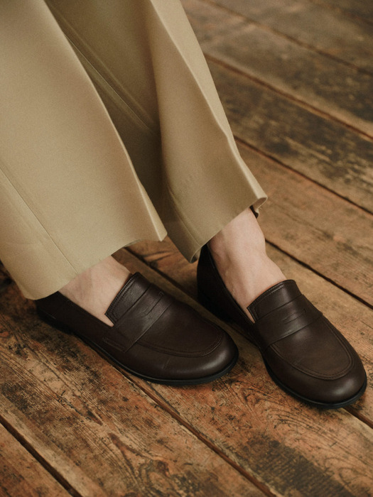 Ronald penny loafer Umber