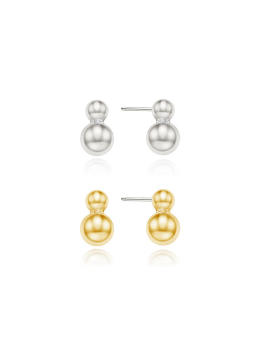 [925 Silver] Double Ball Earrings_VH2478EA001M